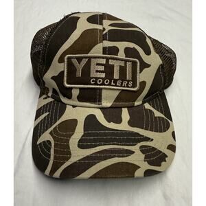 YETI Camo Hat Mesh Trucker Hat Snapback Cap Men’s One Size Adjustable 2015 Yeti